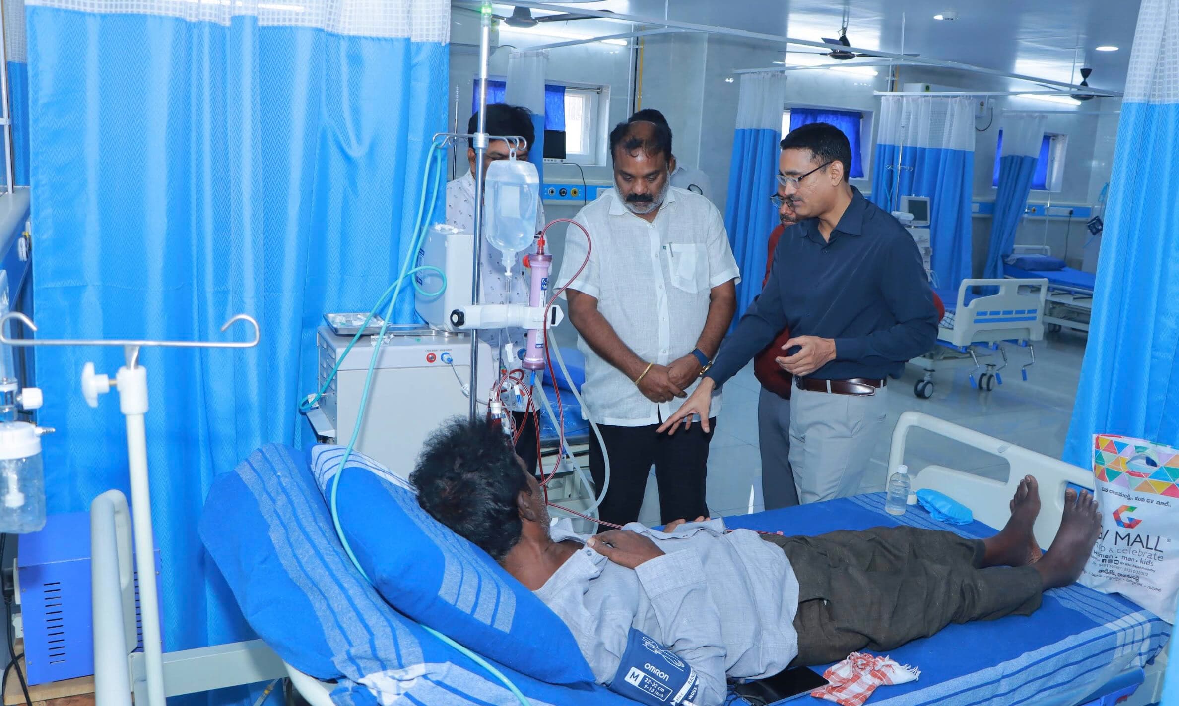 Patient care at the hospital